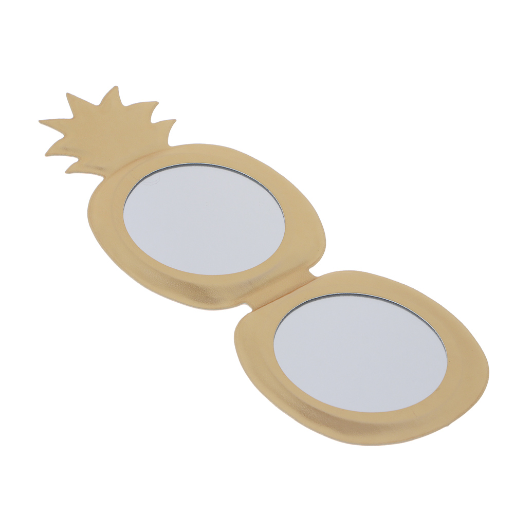 ЮНИLOOK Зеркало карманное, ПВХ, стекло, 6,4х5,8см, 4 цвета, арт.№ 301-014