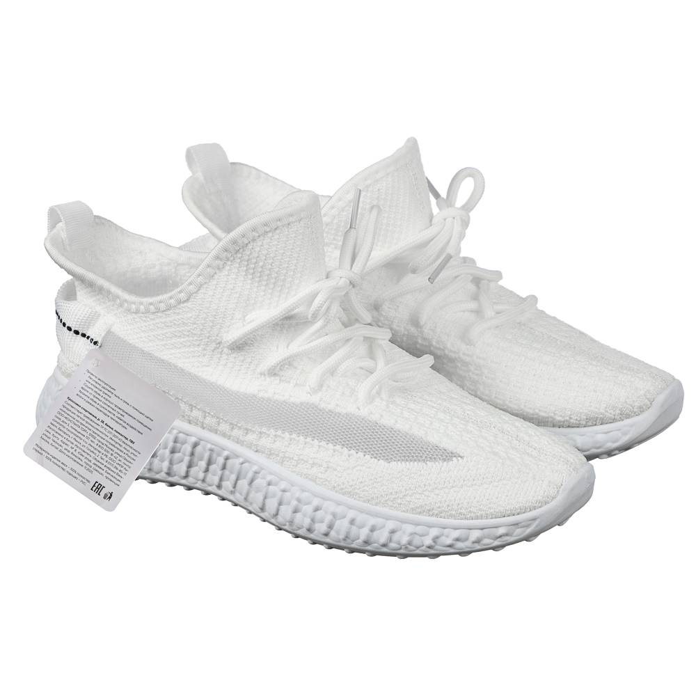 Кроссовки спортивные, р. 37, белые, полиэстер, ПВХ, арт.№ 299-311