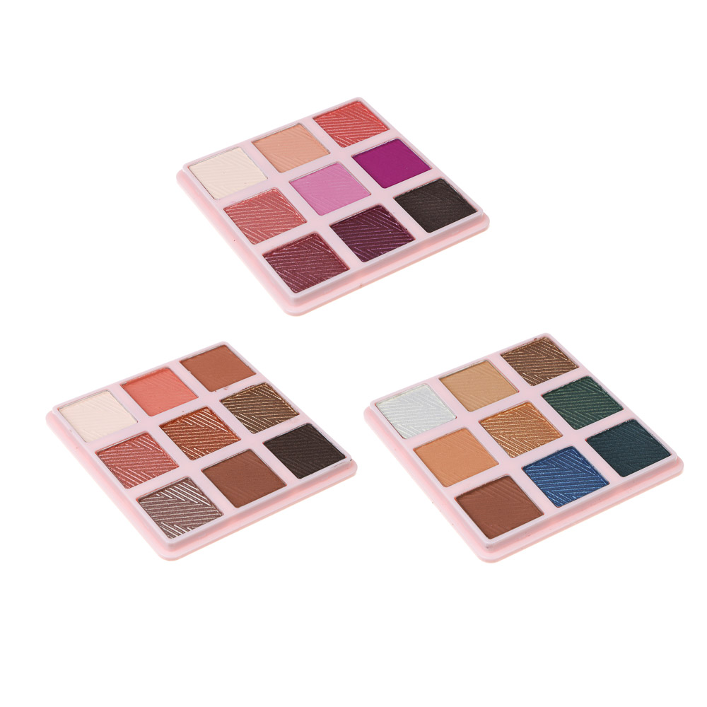 BY Русские Супергерои Заря Каваи Палетка теней 9 тонов, 9 гр, 3 вида, арт.№ 330-574