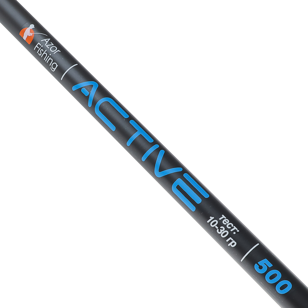 Удочка с кольцами "Актив" тм AZOR FISHING, телескоп., карбон 40%, 5,0м, тест 10-30гр., арт.№ 149-094