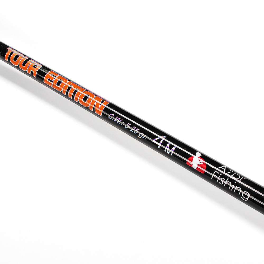 AZOR FISHING Удочка с кольцами "Тур", телескоп., файбергласс, 4,0м, тест 5-25гр., арт.№ 149-101