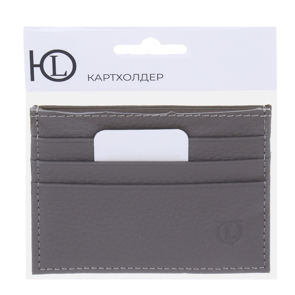 ЮL Нордстан Кардхолдер для карт и купюр на 7 слотов, нат.кожа, 10.1х7,5см, 3 цвета, КЖ24-41, арт.№ 303-048