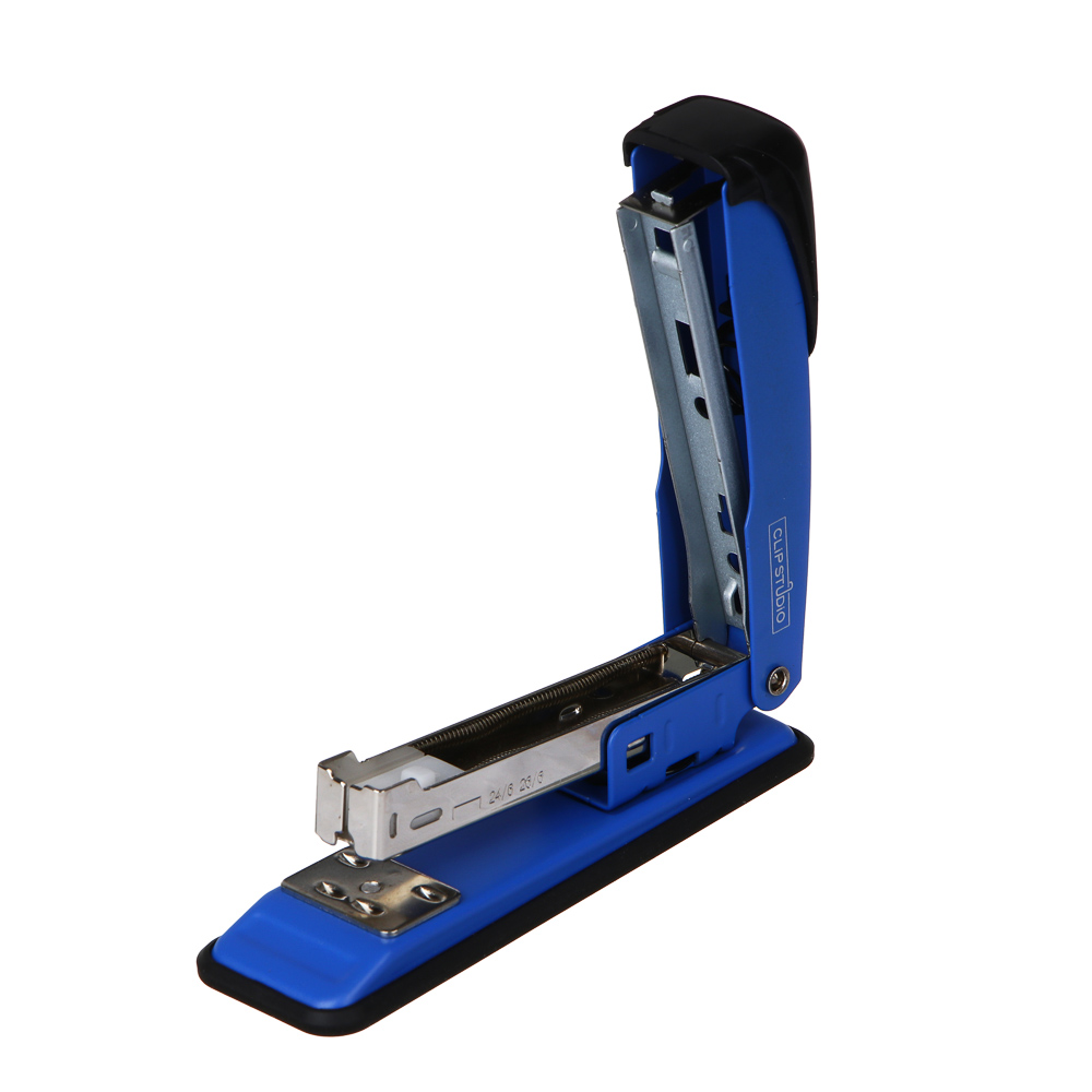 ClipStudio Степлер канцелярский металлический для скоб №24/6, на 20 листов, 3 цвета, в карт.коробке, арт.№ 526-238