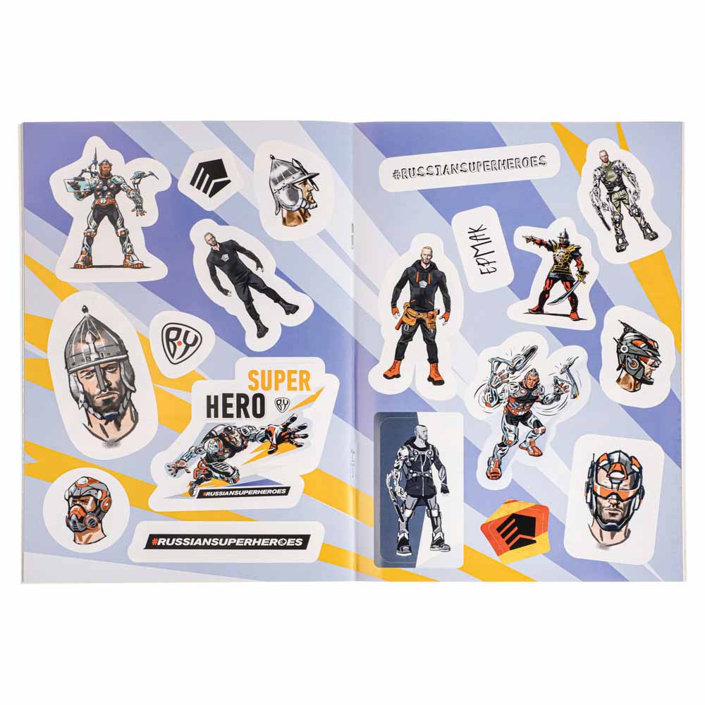 УИД "Альбом с наклейками BY", бумага, 15х20см, 8 стр., 3 дизайна, арт.№ 290-332