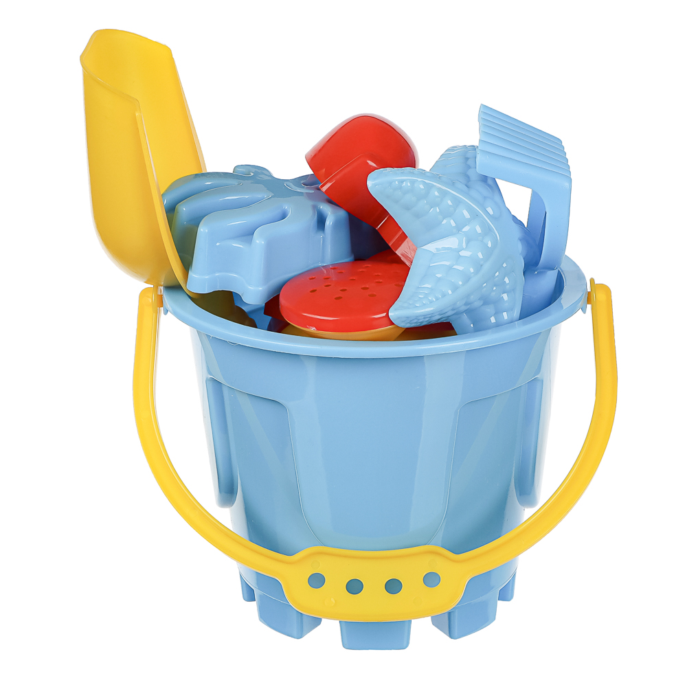 Набор для игры в песке "Башня", ИГРОЛЕНД, 8 предметов, пластик, для детей 3+, арт.№ 430-143