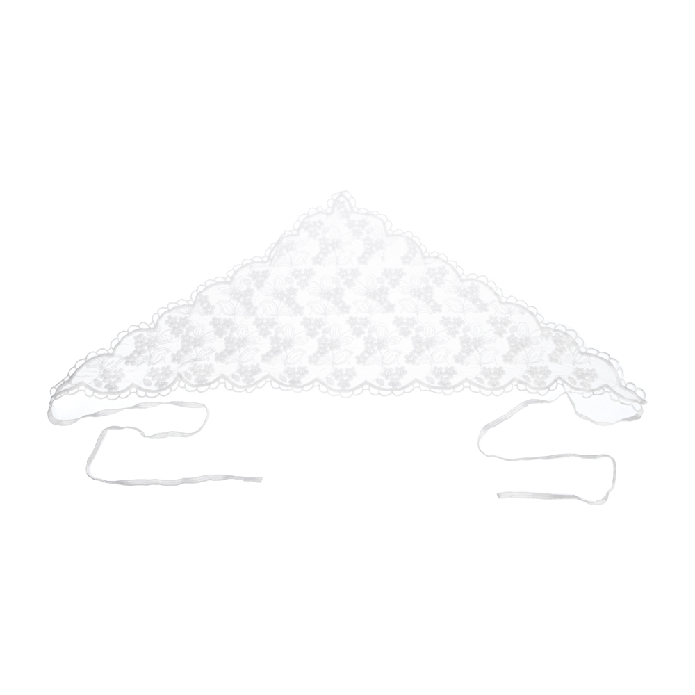 Косынка, 100% полиэстер, тм GALANTE, р-р 62*40*40, белая, #1, арт.№ 314-061