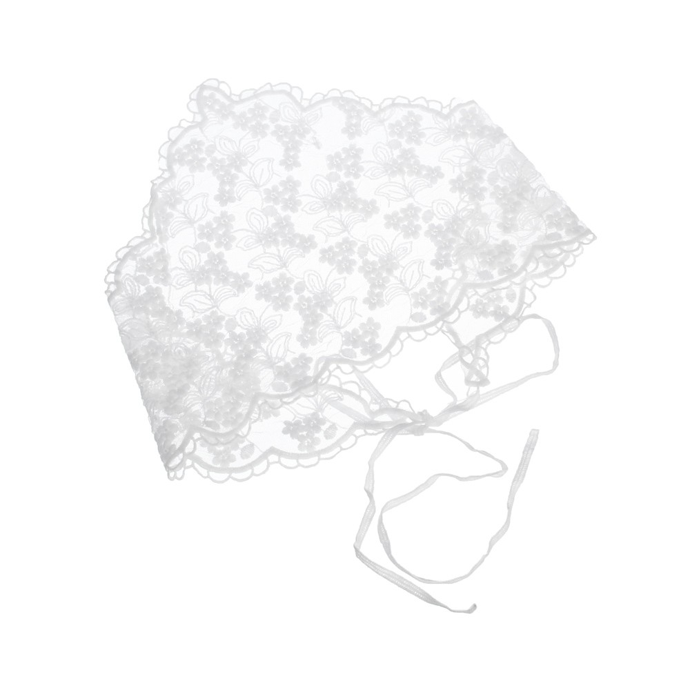 Косынка, 100% полиэстер, тм GALANTE, р-р 62*40*40, белая, #1, арт.№ 314-061