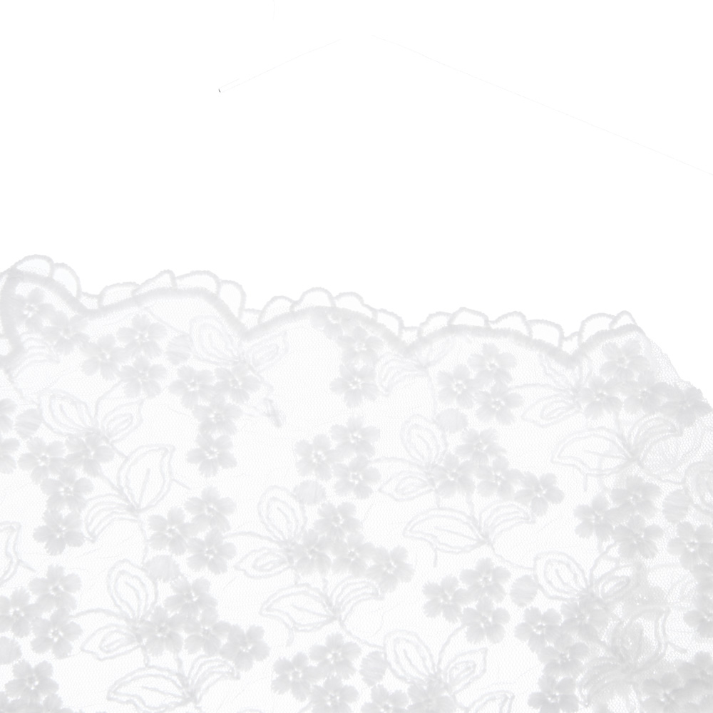 Косынка, 100% полиэстер, тм GALANTE, р-р 62*40*40, белая, #1, арт.№ 314-061