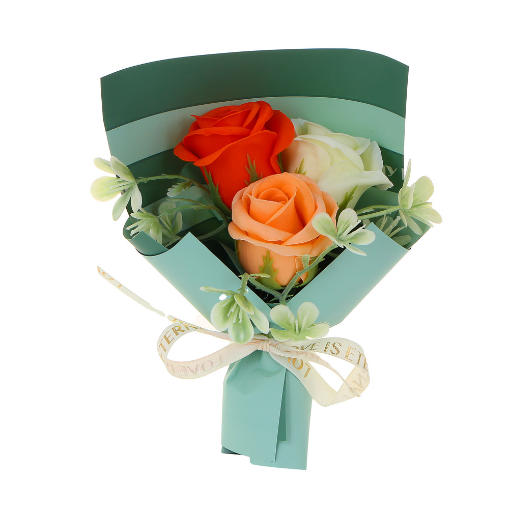 LADECOR Букет из мыльных лепестков, 20,5x13,5x7 см, 4 цвета, арт K-521, арт.№ 516-001