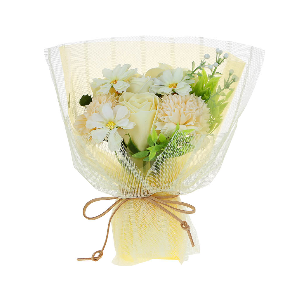 LADECOR Букет из мыльных лепестков, 20,5X16X10 см, 4 цвета, арт K-606, арт.№ 516-011
