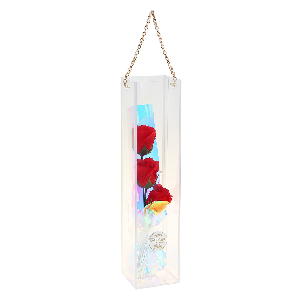 LADECOR Букет из мыльных лепестков, 8х8х35 см, арт k-686, 4 цвета, арт.№ 516-004