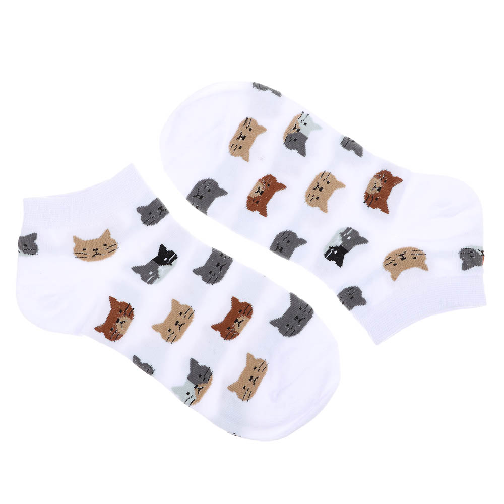 GALANTE Носки женские, р.23-25, 85% хлопок, 10% полиэстер, 5% спандекс, разноцветные, НН22-13, арт.№ 019-131