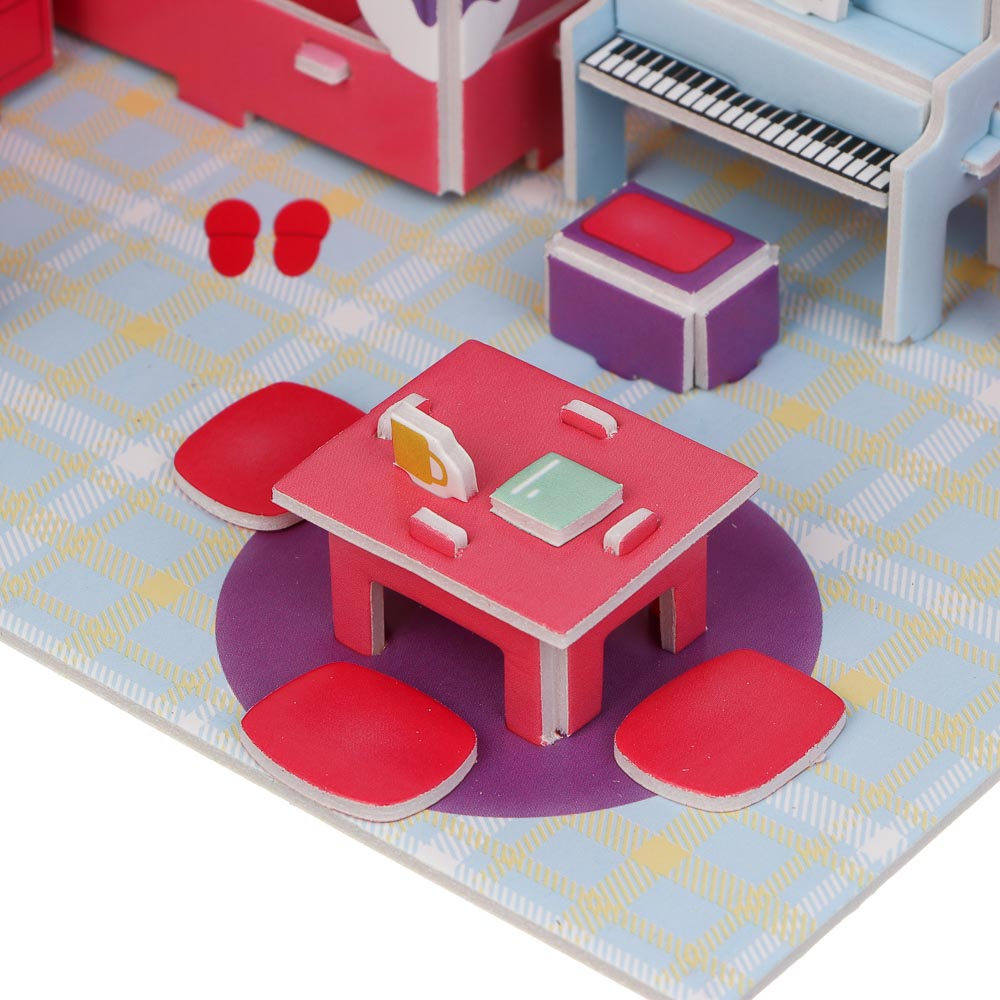 ХОББИХИТ Набор для творчества "Комната", EPS, бумага, 21х14,5см, 4 дизайна, арт.№ 287-449