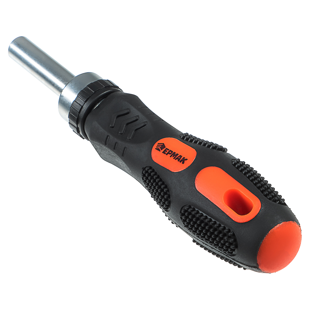 ЕРМАК Отвертка реверсив.,адаптер 1/4,биты:SL4,SL5.5,SL6.5,PH1,PH2,PZ1,PZ2,TORX10,TORX15,TORX20,сталь, арт.№ 651-197