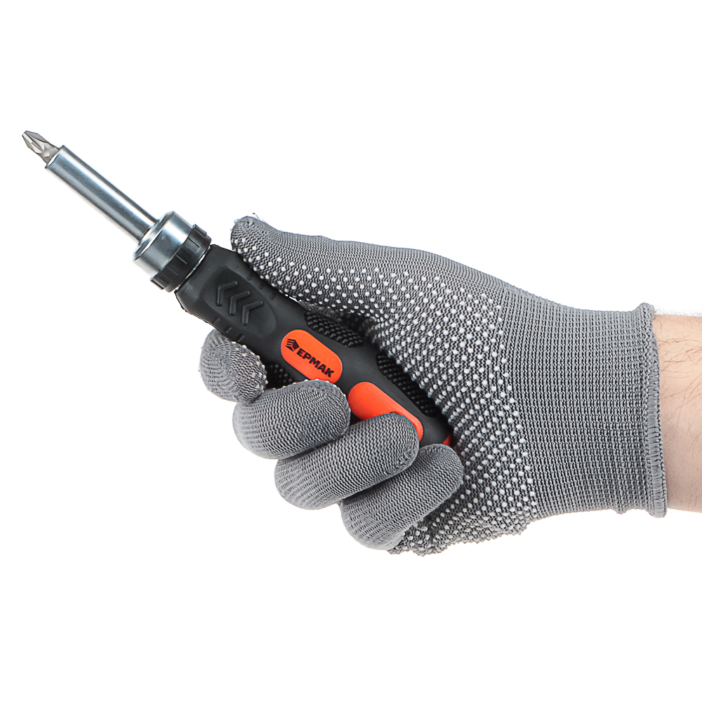 ЕРМАК Отвертка реверсив.,адаптер 1/4,биты:SL4,SL5.5,SL6.5,PH1,PH2,PZ1,PZ2,TORX10,TORX15,TORX20,сталь, арт.№ 651-197