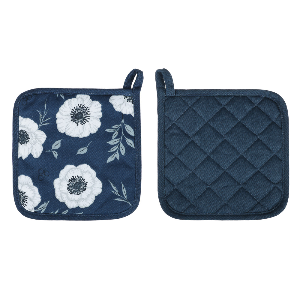 PROVANCE Нэви Прихватка, 100% хлопок, 20х20см, синий, 3 дизайна, арт.№ 493-134