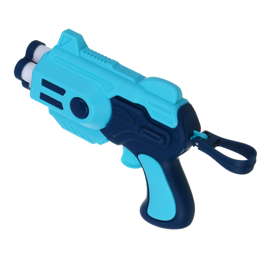 ИГРОЛЕНД Бластер "Техно", с мягкими патронами, 10 шт, ЭВА, ПП, 16,5х5,5х13 см, 3 дизайна, арт.№ 261-779