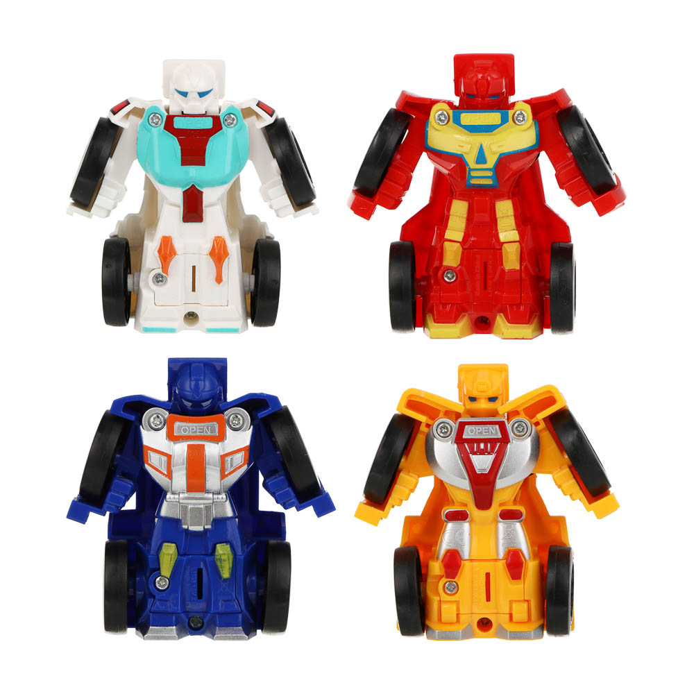 ИГРОЛЕНД Робот маленький, трансформируется в машину, ABS, 20х4,5х13, 4 диз., арт.№ 296-121
