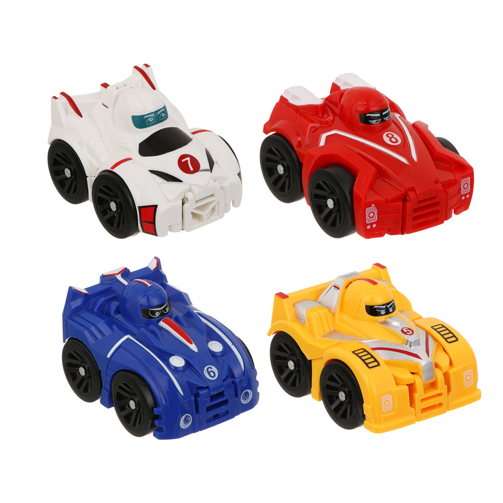 ИГРОЛЕНД Робот маленький, трансформируется в машину, ABS, 20х4,5х13, 4 диз., арт.№ 296-121