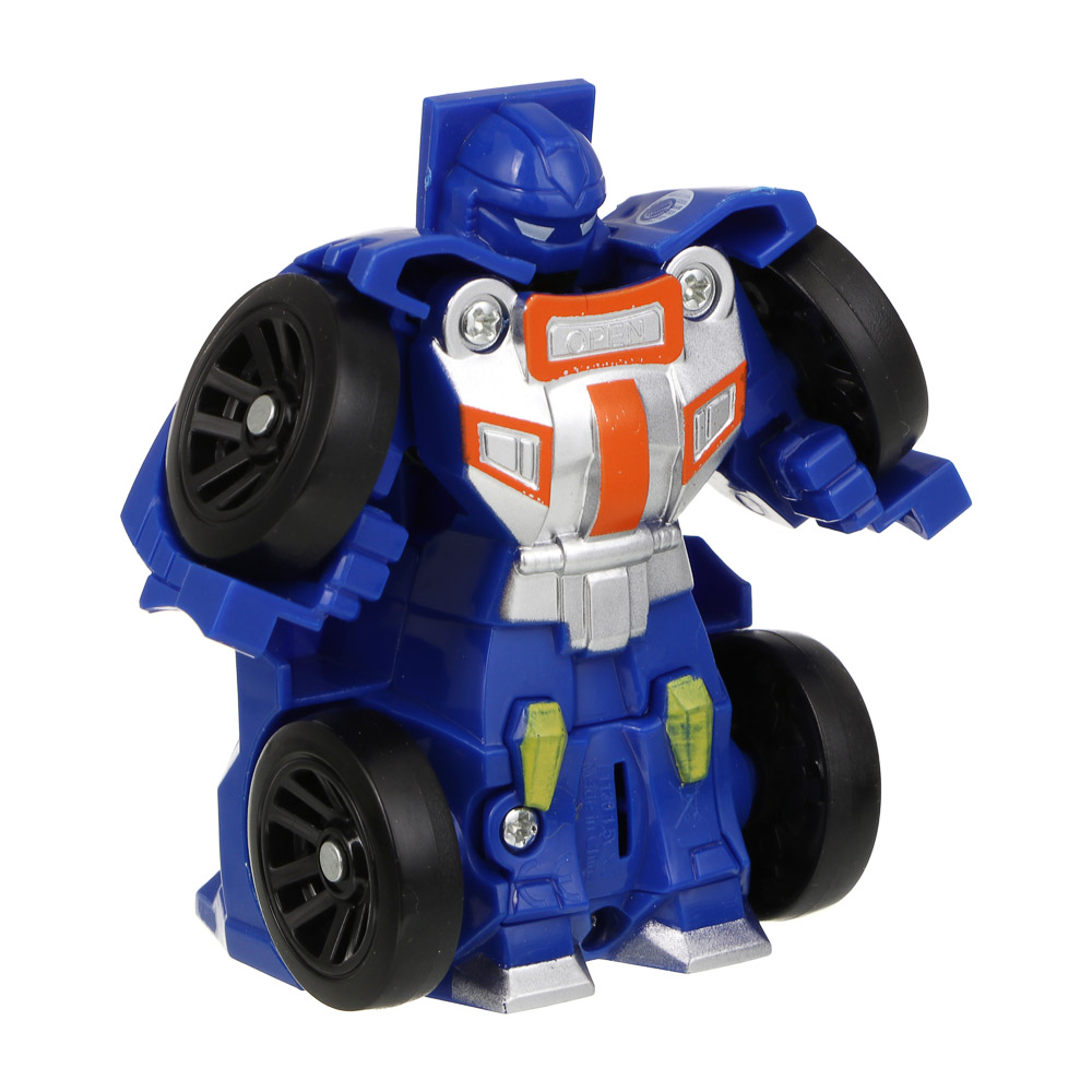 ИГРОЛЕНД Робот маленький, трансформируется в машину, ABS, 20х4,5х13, 4 диз., арт.№ 296-121