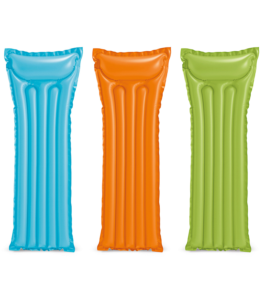 INTEX Матрас пляжный надувной, 183x69см, 3 цвета 59703NP, арт.№ 359-255
