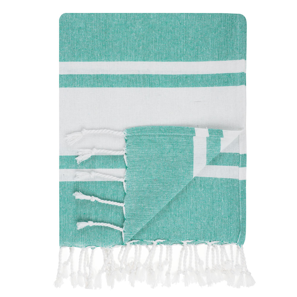 PROVANCE Саммер Покрывало для отдыха 90х170см, 75% хлопок 25% полиэстер, морская волна, арт.№ 496-030