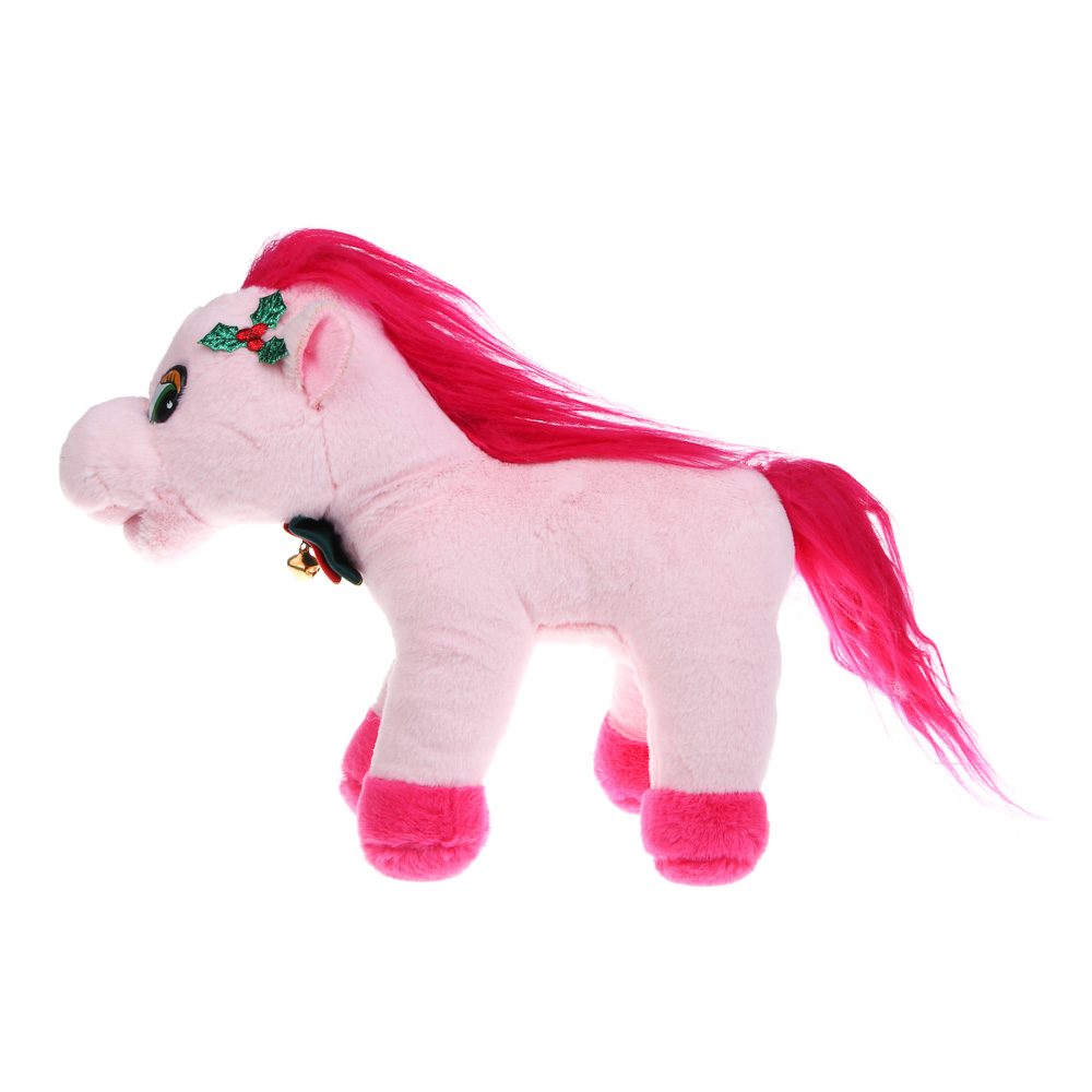 СНОУ БУМ Мягкий сувенир Лошадка 20x24x9 см, полиэстер, 4 дизайна, арт.№ 394-559