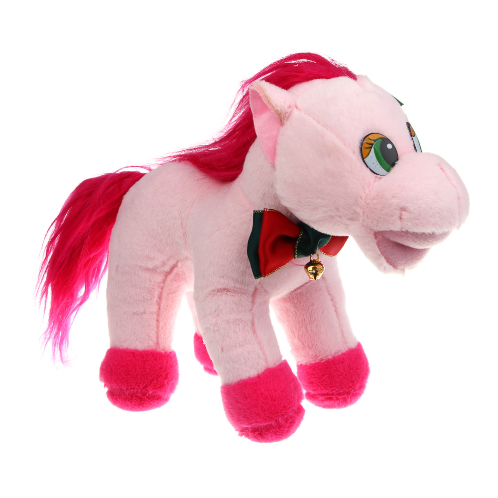 СНОУ БУМ Мягкий сувенир Лошадка 20x24x9 см, полиэстер, 4 дизайна, арт.№ 394-559