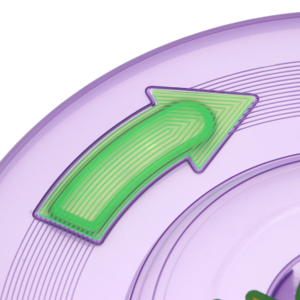 Тарелка летающая "Фрисби", тм BY SPORT, 20см, 3LED диода, питание 3xLR1130, пластик, арт.№ 134-147