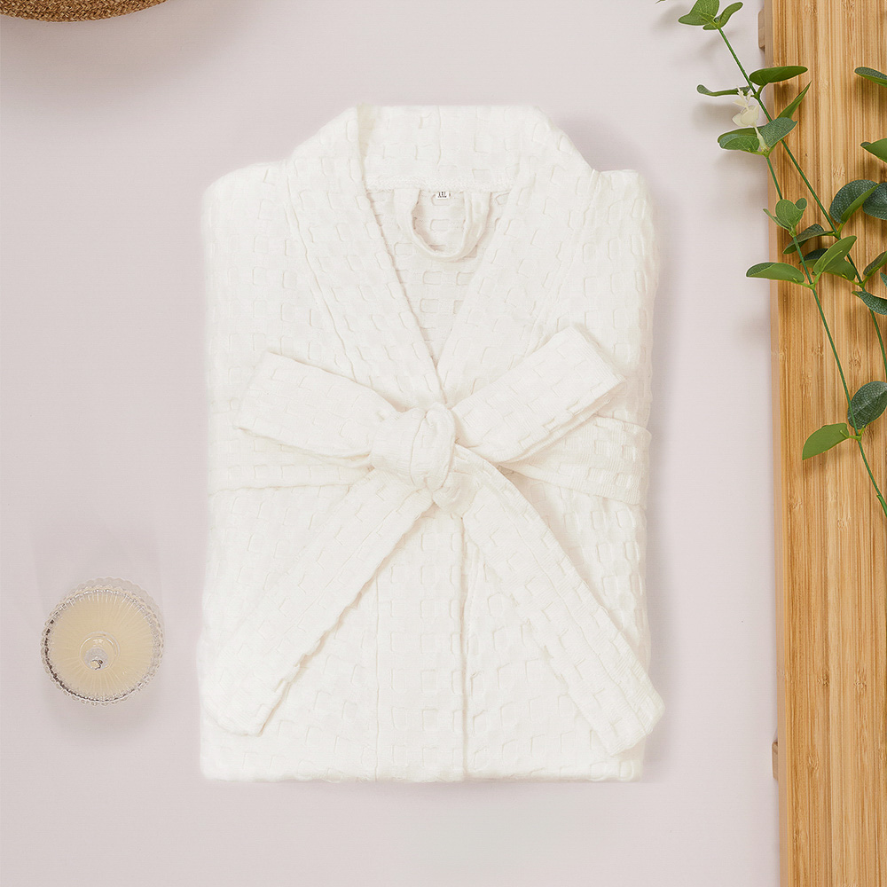 Халат вафельный one size PROVANCE Монблан, 100% хлопок, 300 г/м2, белый, арт.№ 484-200