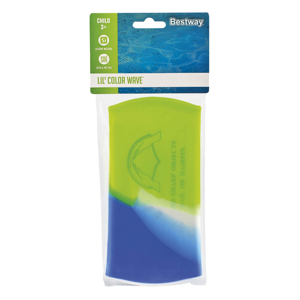 BESTWAY Шапочка для плавания LIL' COLOR WAVE, 26049, арт.№ 002-015