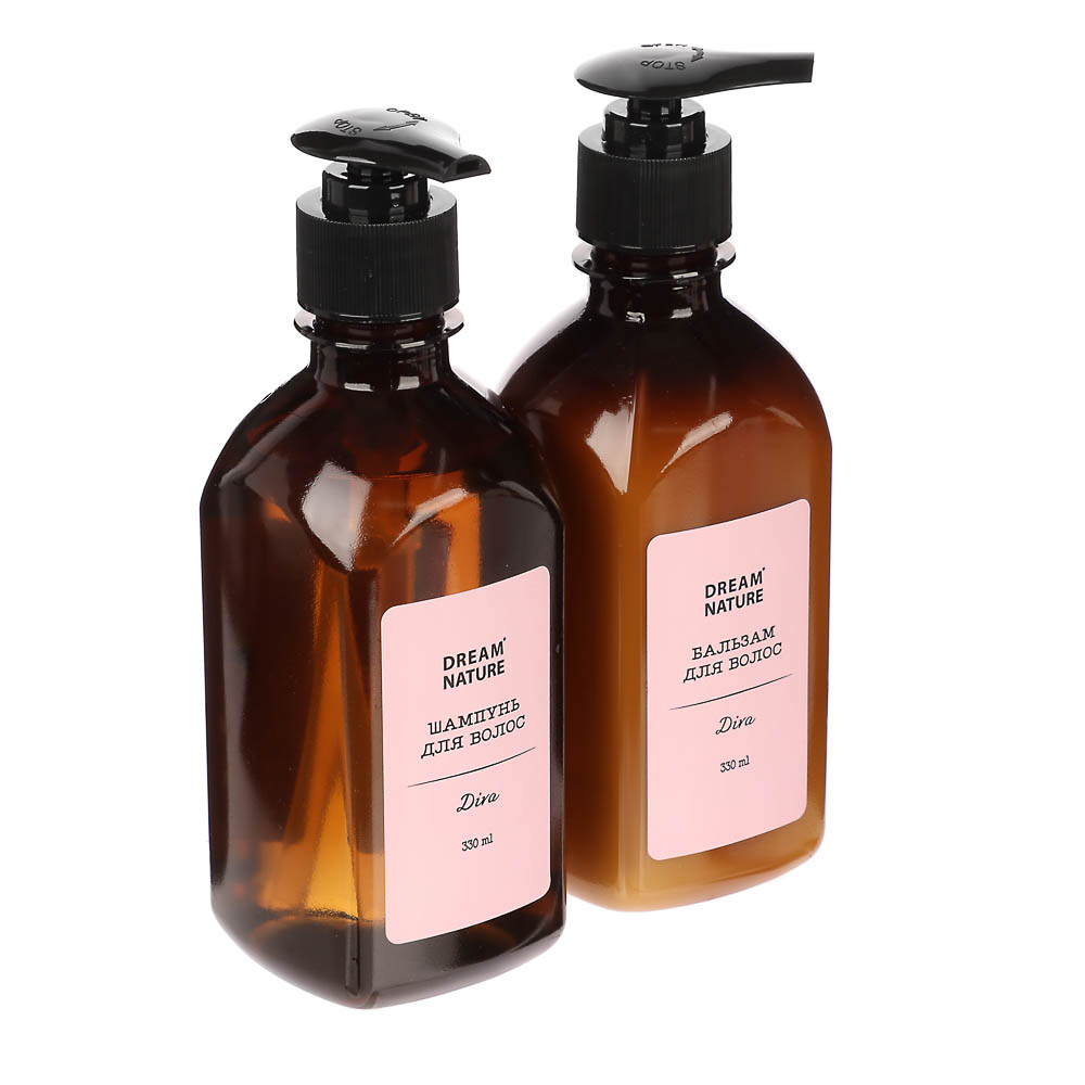 Подарочный набор женский DREAM NATURE Diva, Шампунь+бальзам для волос, 2*330мл, арт.№ 937-180