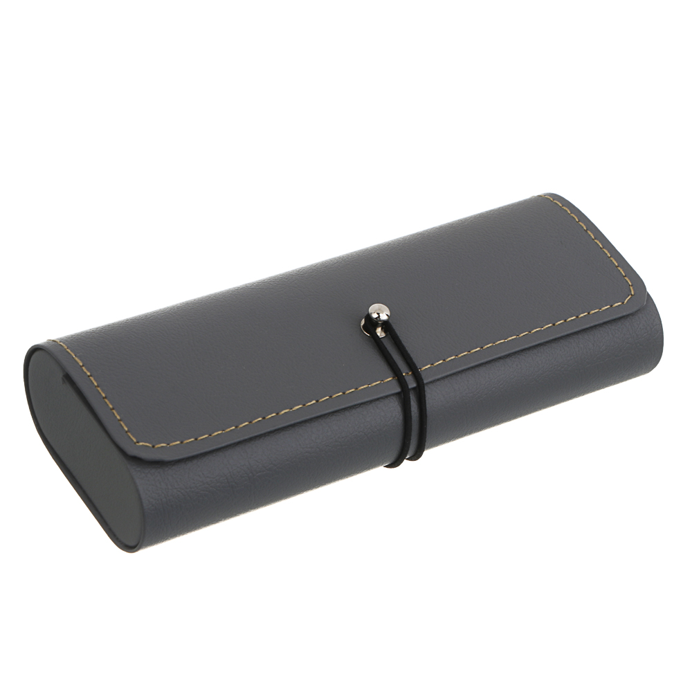 Футляр для очков полу-формованный на застежке тм ЮL Авентус, ПУ, 16х6,5х3см, 2 цвета, арт.№ 339-115