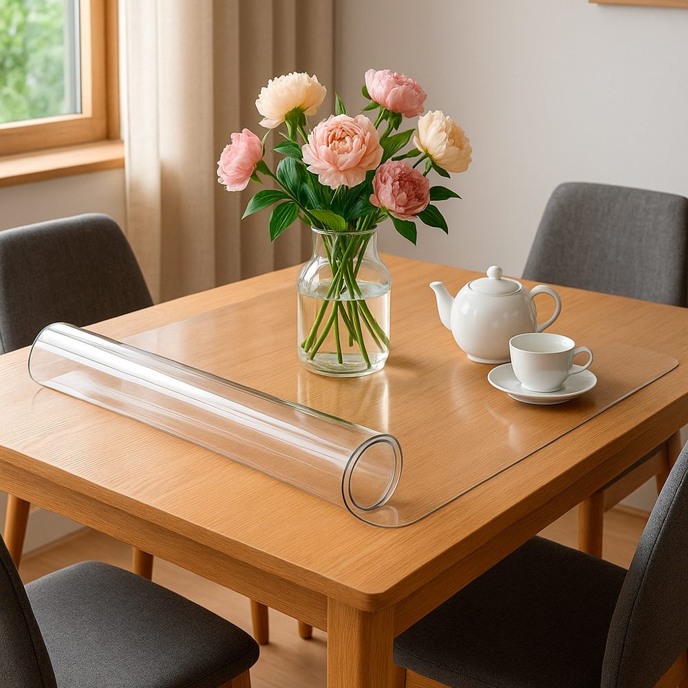 Гибкое стекло тм VETTA, 60x80x0,05см, ПВХ, цвет прозрачный, арт.№ 416-287