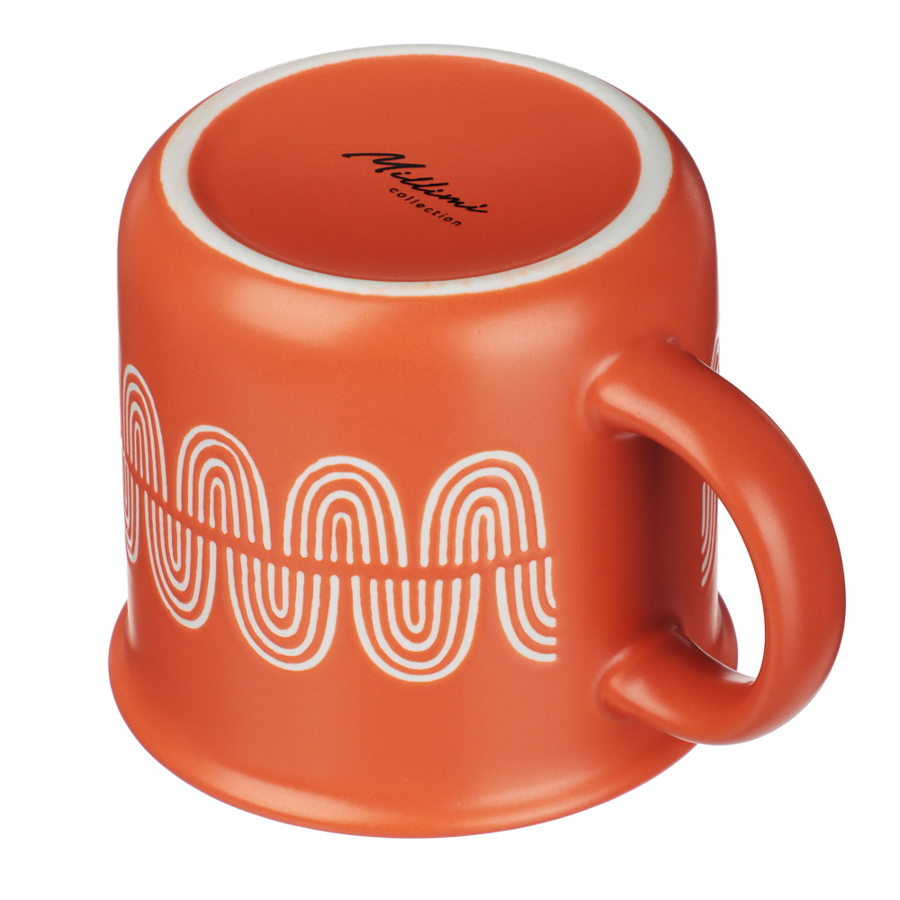 Кружка Ассорти тм MILLIMI, 370мл, 4 дизайна, фарфор, арт.№ 806-502