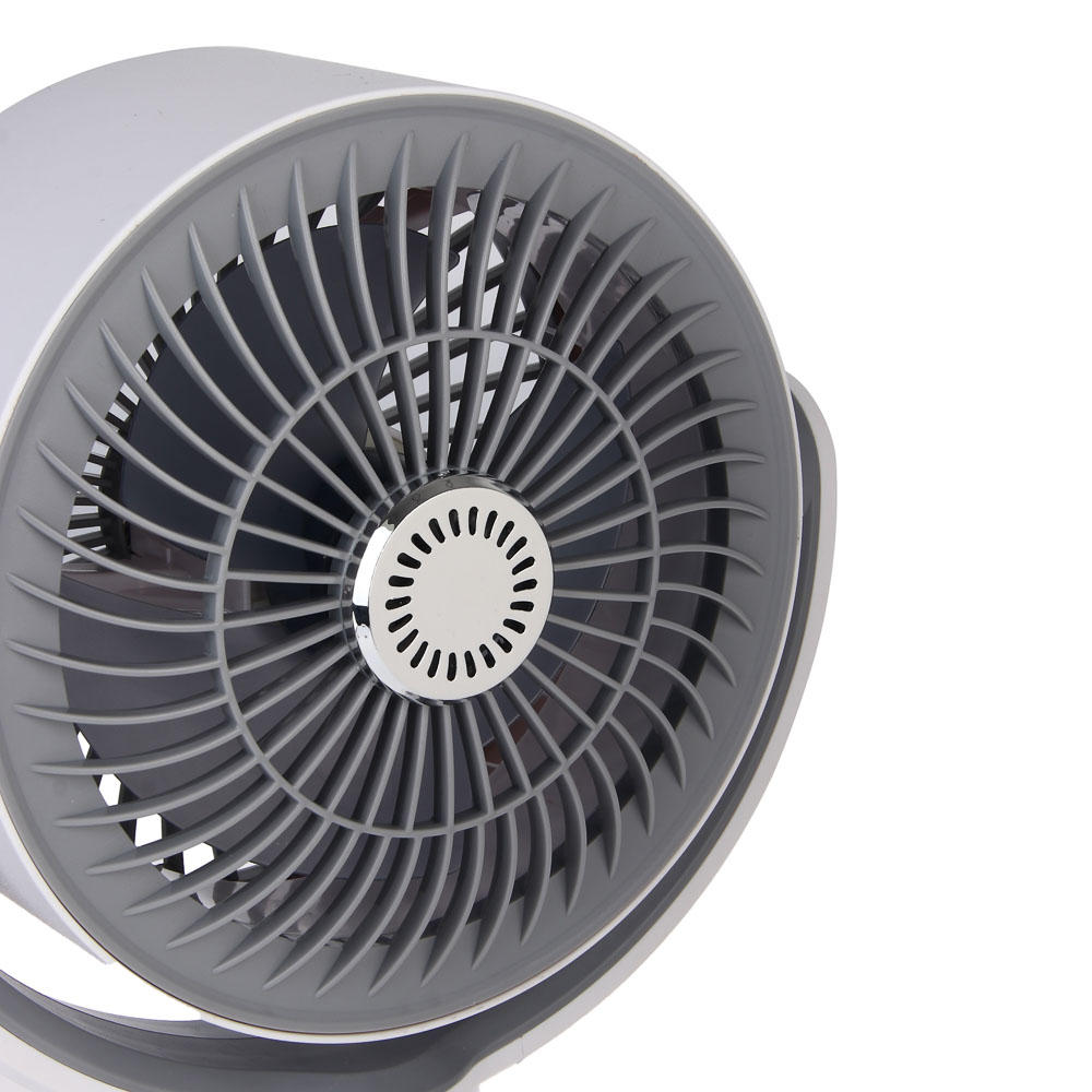 Вентилятор напольный тм LEBEN 10Вт, 5 скоростей, диаметр 19см, 3.7в/4000мАч, таймер, пульт ДУ, белый, арт.№ 243-022