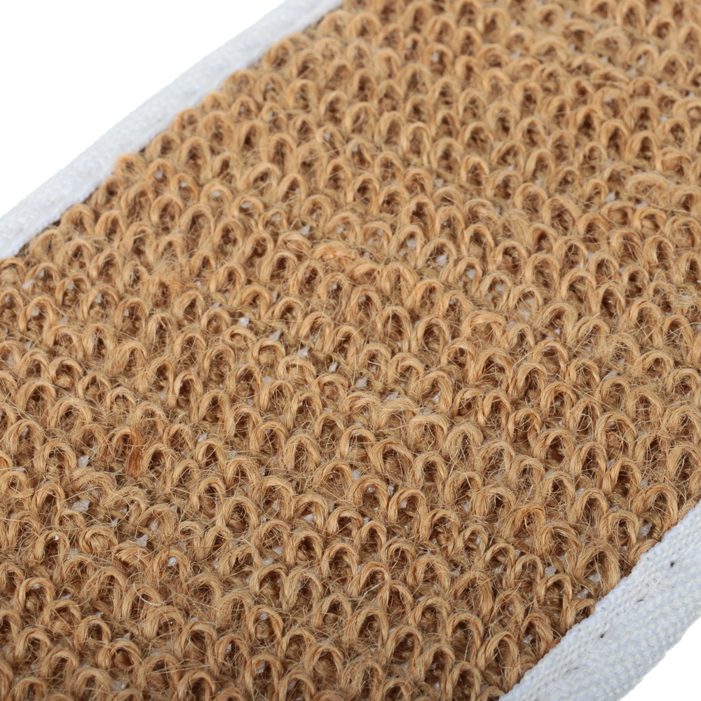 Мочалка банная, сизаль, хлопок, 10х67см, 1 цвет, арт.№ 361-082