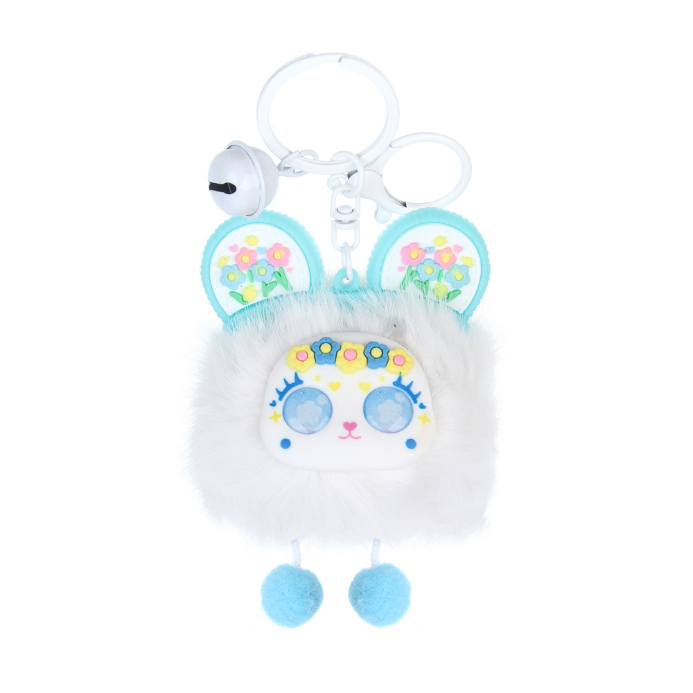 ИГРОЛЕНД Брелок-подвес пушистый "Чудинка", 10х8 см, полиэстер, металл, микс, арт.№ 264-502