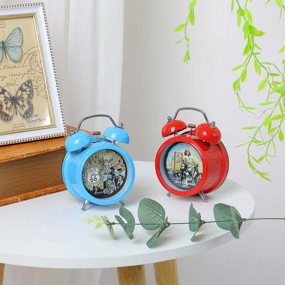 LADECOR CHRONO Будильник электронный, металл, стекло, 12х8,5х5,5см, 1хАА, 2 цвета, арт.№ 529-072