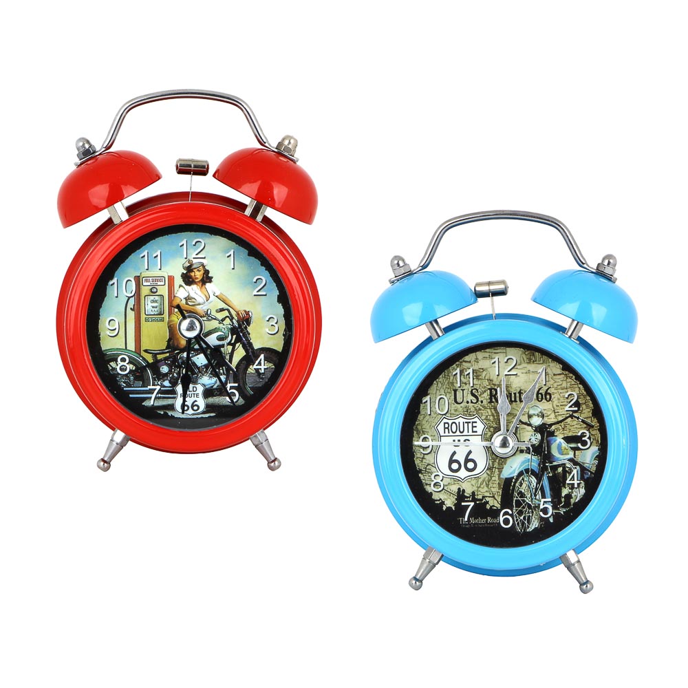 LADECOR CHRONO Будильник электронный, металл, стекло, 12х8,5х5,5см, 1хАА, 2 цвета, арт.№ 529-072