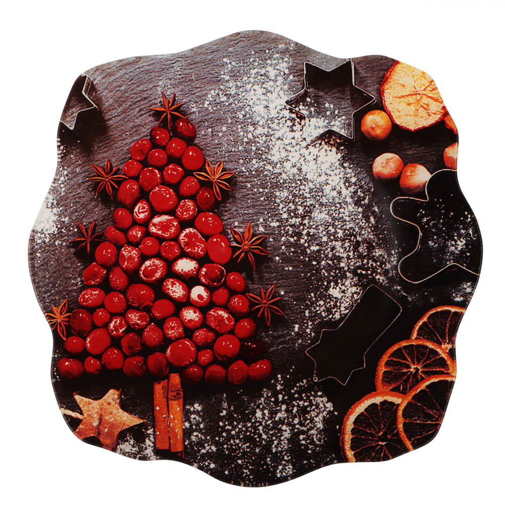 Ягодное ассорти Блюдо квадратное, 20см, стекло, арт.№ 820-791