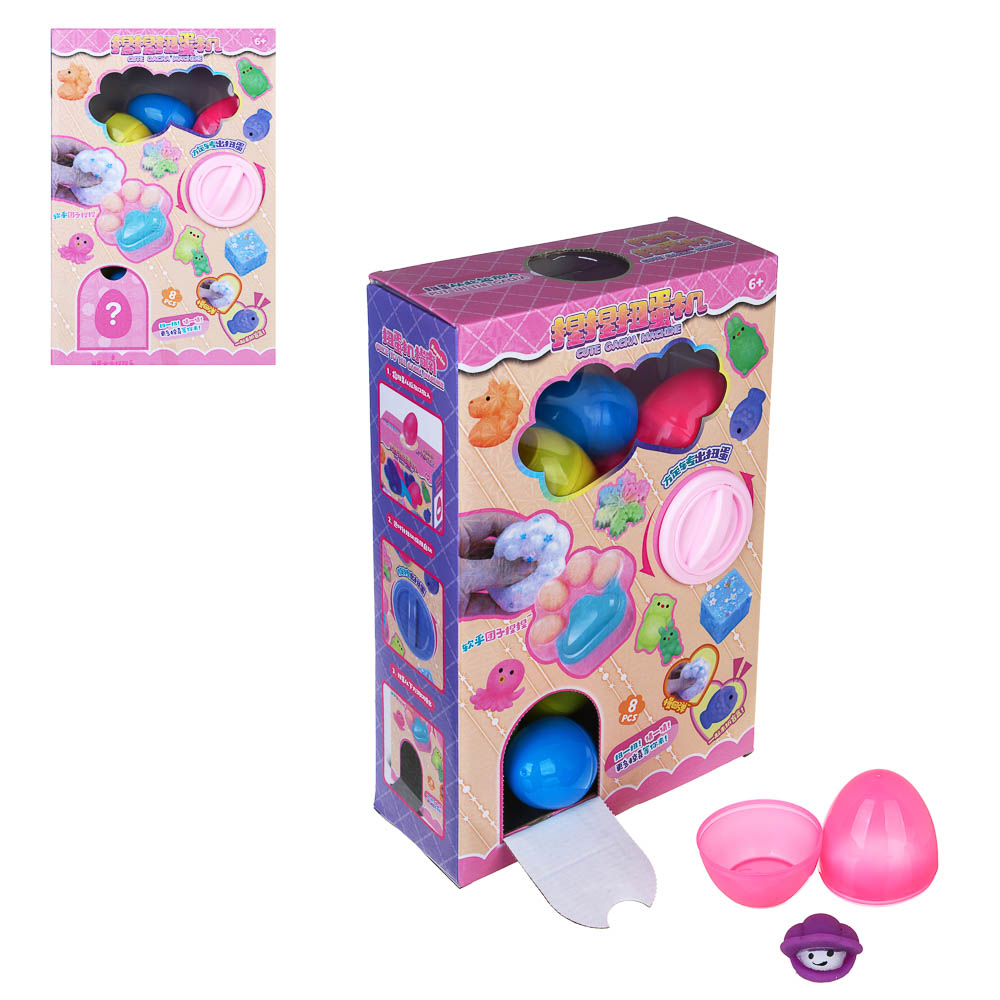 Игрушка сюрприз "Мялки в яйцах", 8 штук, 37,5х10,5х24,5см, TPR, PVC, арт.№ 274-283