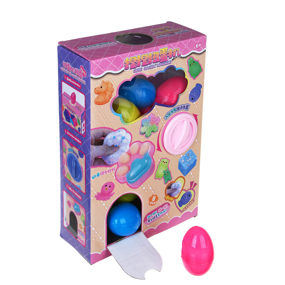 Игрушка сюрприз "Мялки в яйцах", 8 штук, 37,5х10,5х24,5см, TPR, PVC, арт.№ 274-283