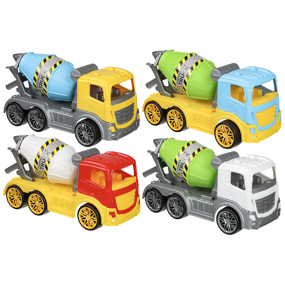 Бетономешалка игрушечная тм ИГРОЛЕНД, пластик, 43х19х18 см, для детей 3+, арт.№ 292-499