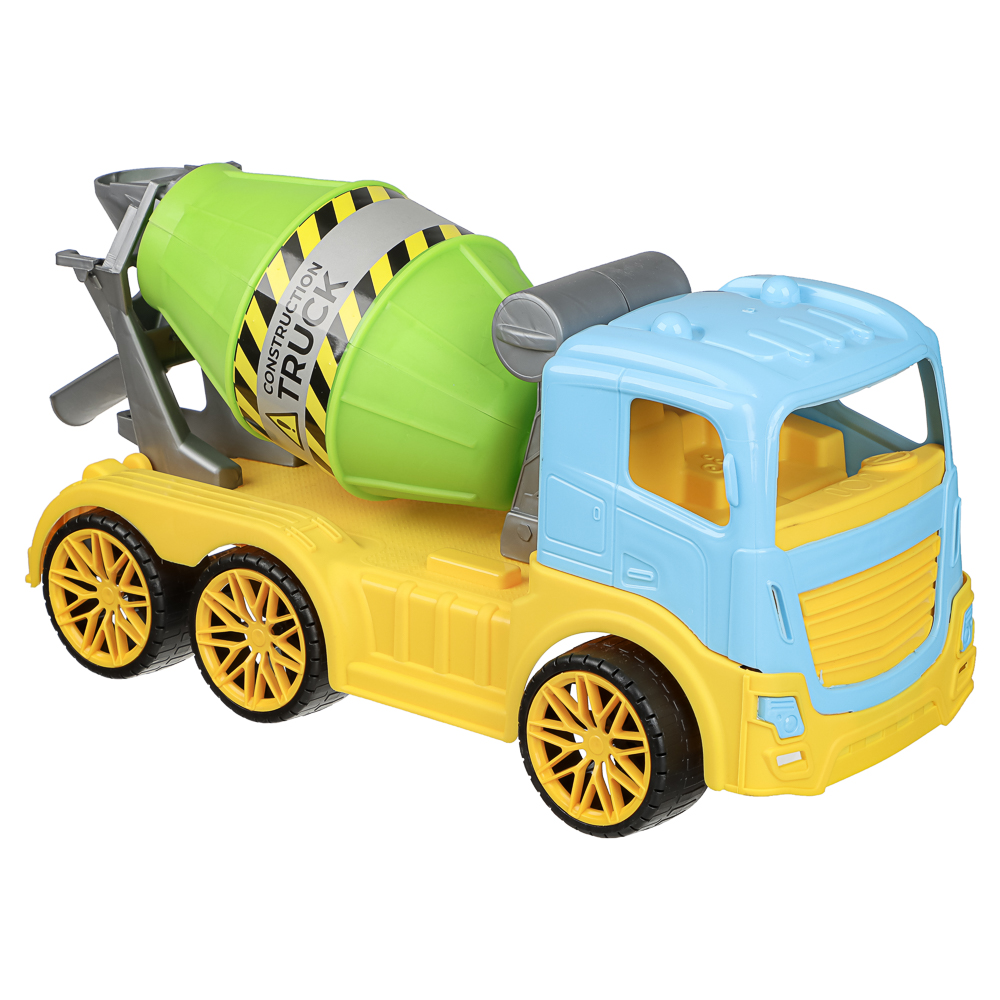 Бетономешалка игрушечная тм ИГРОЛЕНД, пластик, 43х19х18 см, для детей 3+, арт.№ 292-499