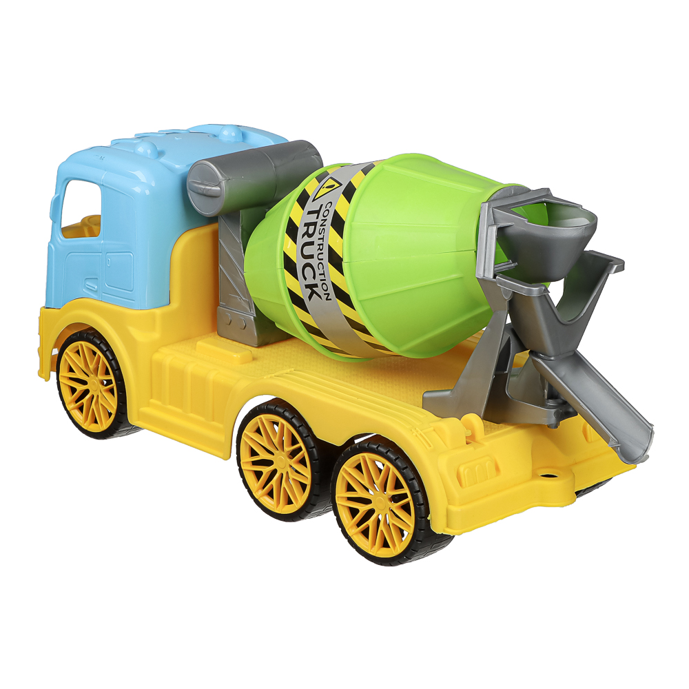 Бетономешалка игрушечная тм ИГРОЛЕНД, пластик, 43х19х18 см, для детей 3+, арт.№ 292-499
