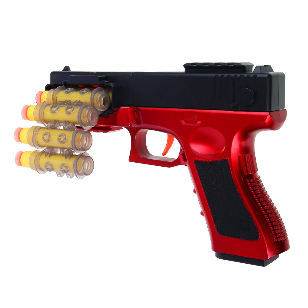 ИГРОЛЕНД Пистолет с мягкими патронами, патрон.лентой "Ночной дозор" ABS, PS, PP, PVC, TRP, 21,5х7х16 см, арт.№ 261-751