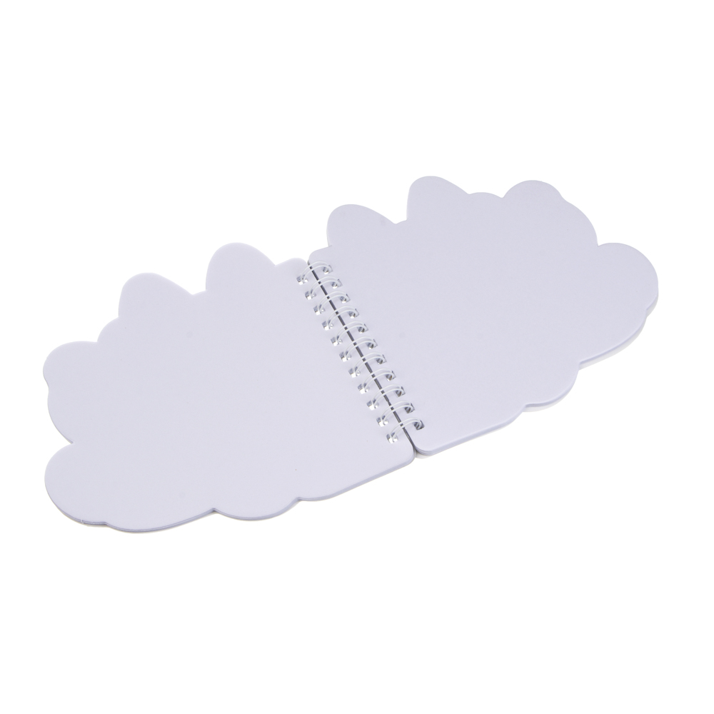 Записная книжка фигурная на спирали А6, 60л, "Друзья Товарищи", обложка картон, глиттер, 2 дизайна, арт.№ 557-114