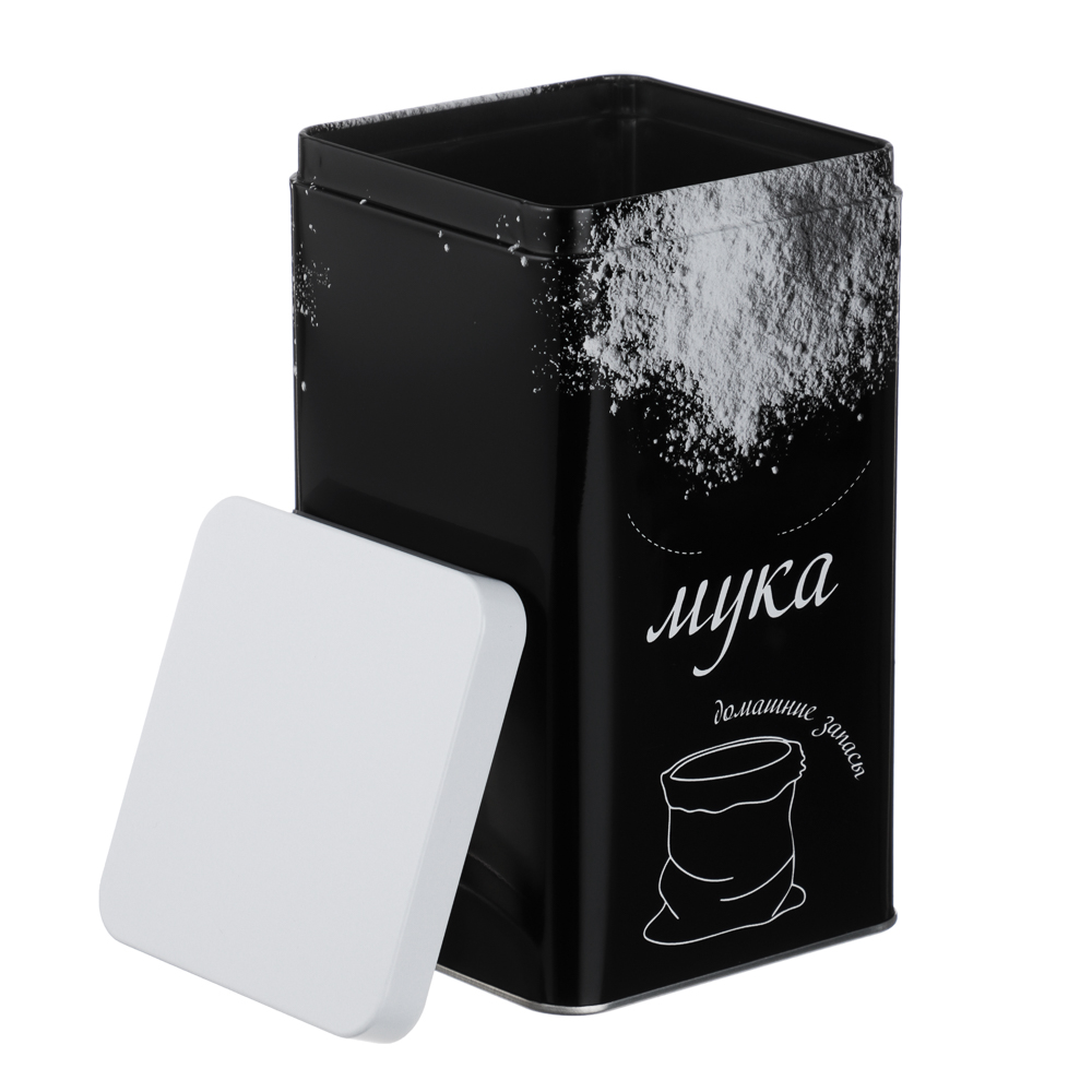 Банка для муки 17x10x10см, жесть, -368, арт.№ 828-368