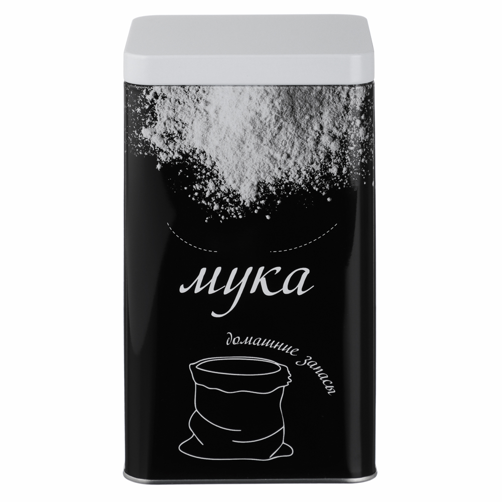 Банка для муки 17x10x10см, жесть, -368, арт.№ 828-368